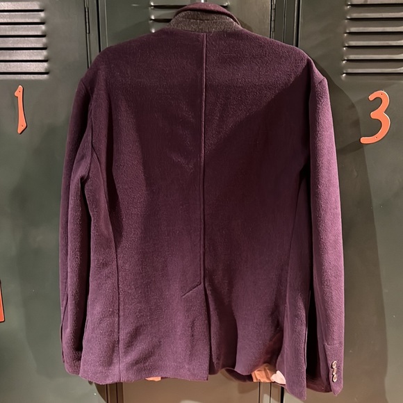 Shades of grey blazer over coat - Picture 5 of 5